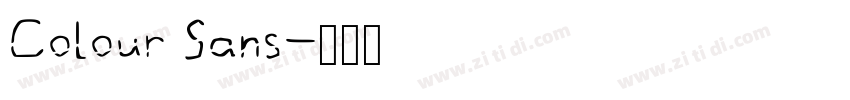 Colour Sans字体转换